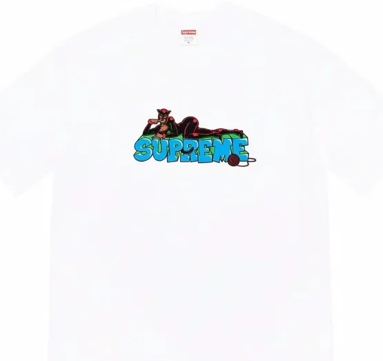 Pattern White T-shirt Cartoon M Sleeve Black L 22FW Printed Letter Week XL Catwoman Tee and Short S 0728